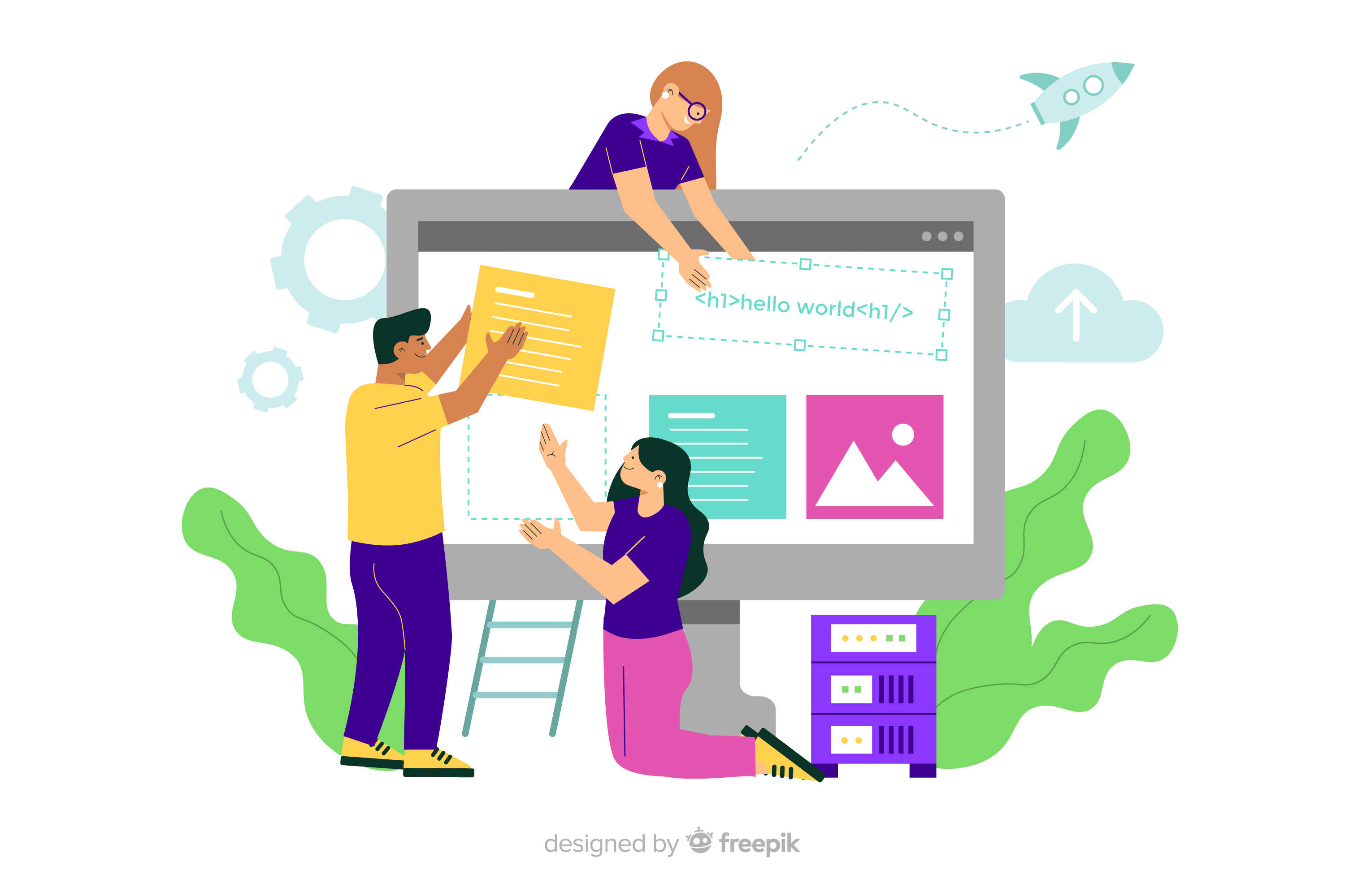 Web Development Illustration